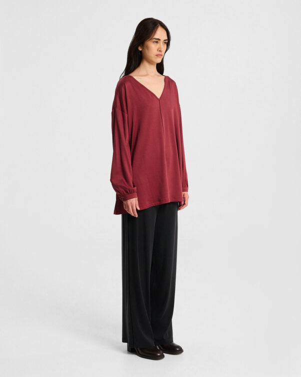 Ψηλόμεση Παντελόνα σε Ελαστικό Lyocell - 005593726 - Εικόνα 5