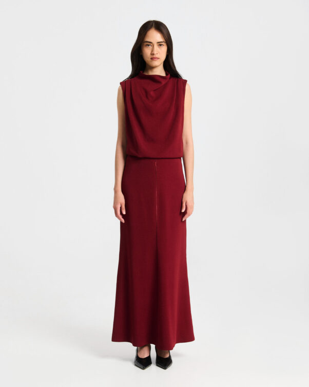 Μακριά Γοργονέ Φούστα σε Crep Rayon - 006774185 - Εικόνα 1