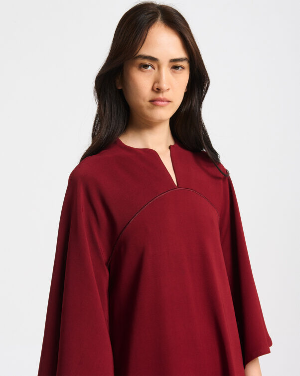 Κοντό Crep Rayon Φόρεμα - 006776082 - Εικόνα 2