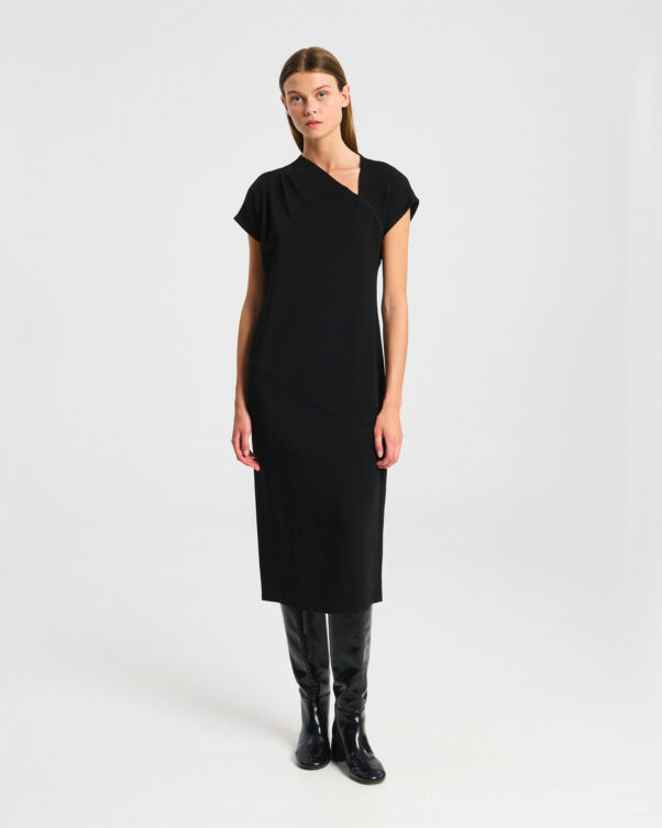 Στενό Φόρεμα σε Crep Rayon - 006776086 - Εικόνα 1