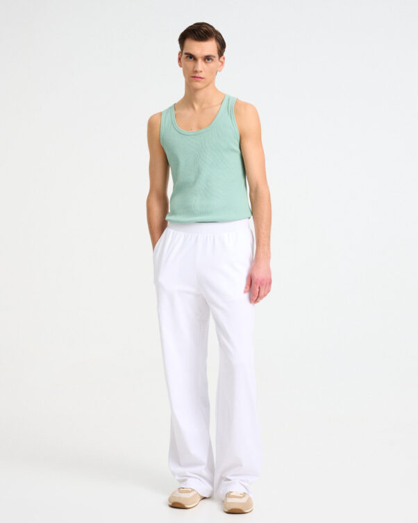 Wide Cotton Pants - 001443133m - image 1