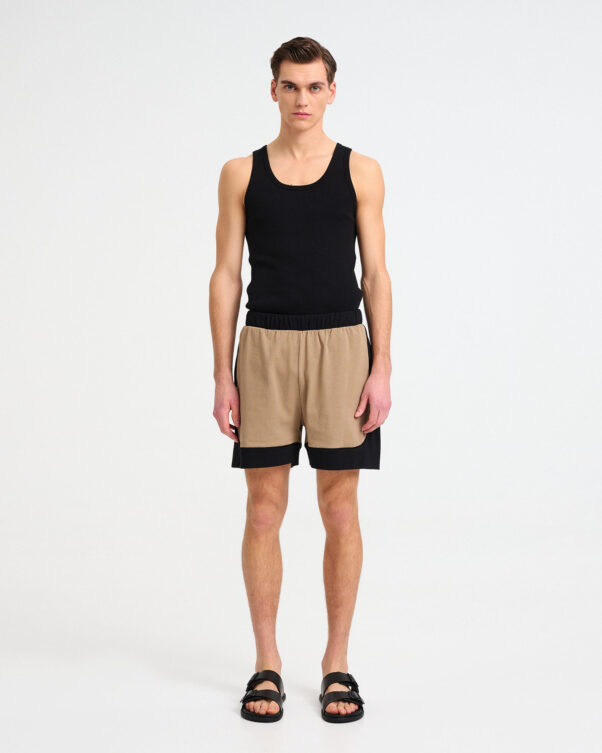 Cotton Shorts with Panels - 001443239m - image 1