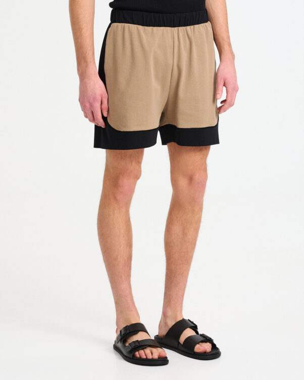 Cotton Shorts with Panels - 001443239m - image 2