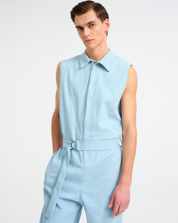 Loose Denim Overalls - 003033555m - image 2