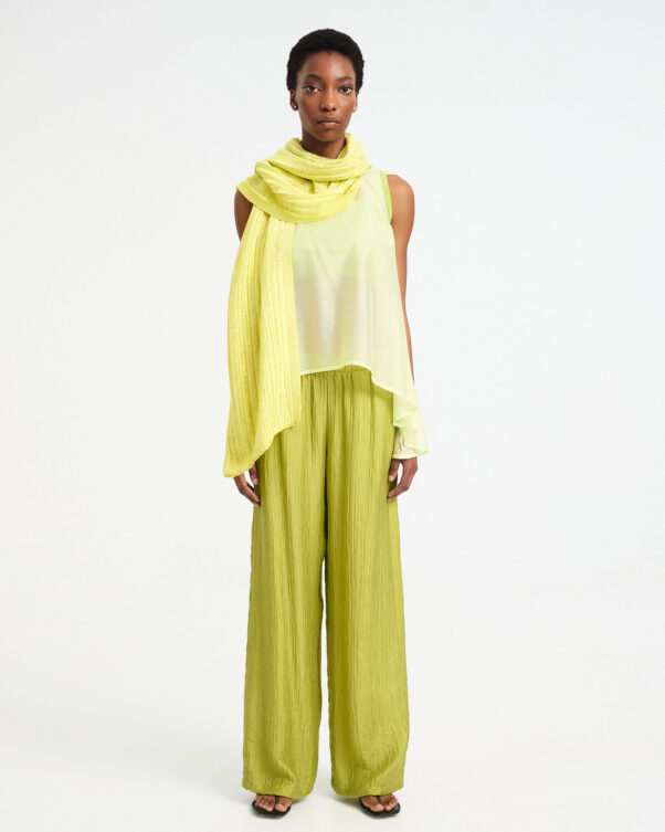Knitted Perforated Shawl - 006179020 - image 1