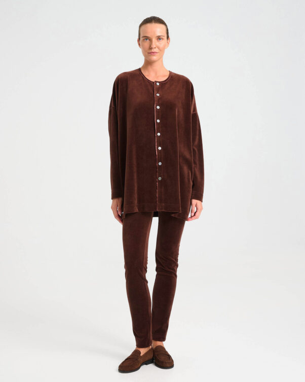 Velvet Terry Oversized Cardigan - 001302120 - image 1