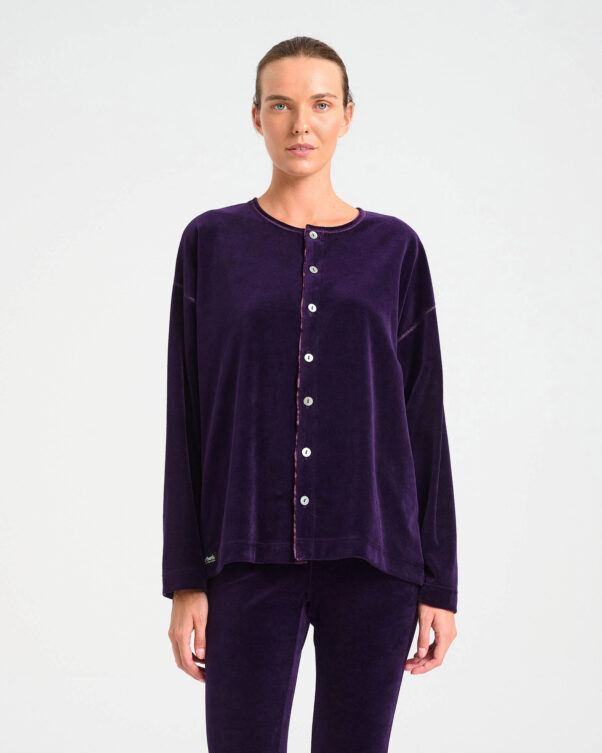 Velvet Terry Cardigan - 001302128 - image 2