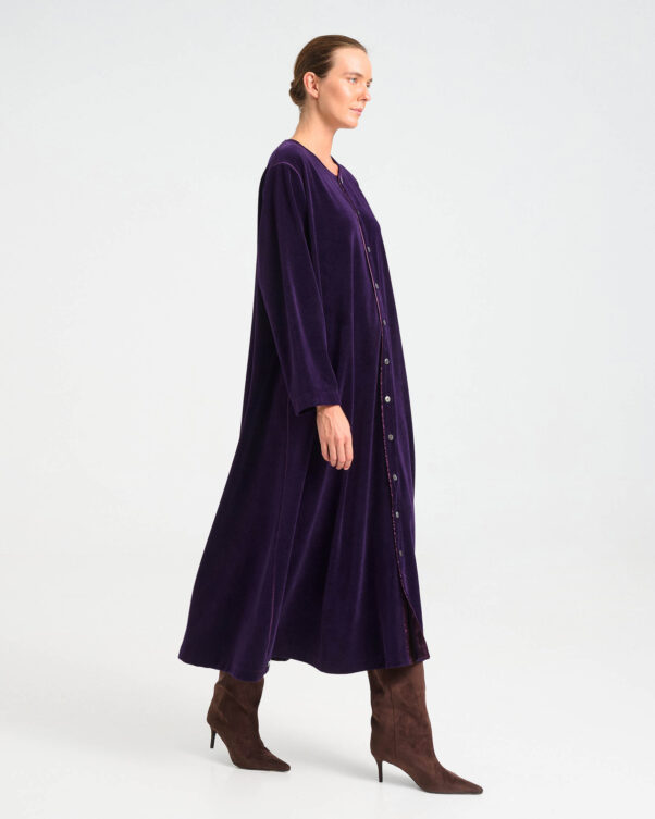 Velvet Terry Opera Coat - 001302220 - image 2