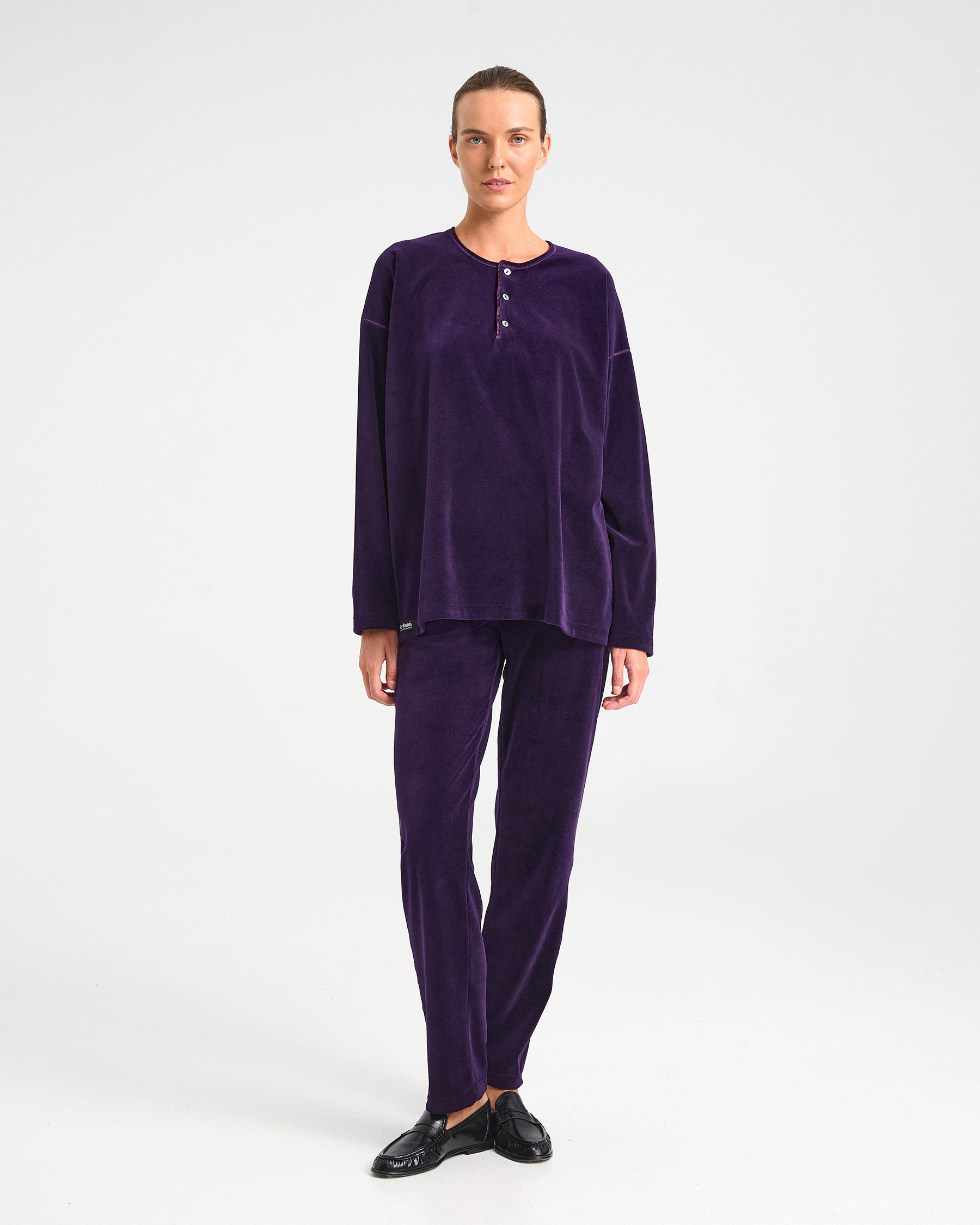 Velvet Terry Lounge Pants with Pockets - 001303195 - image 1