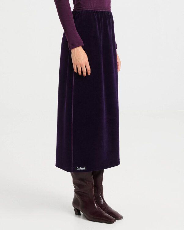 Velvet Terry Midi Skirt - 001304031 - image 2