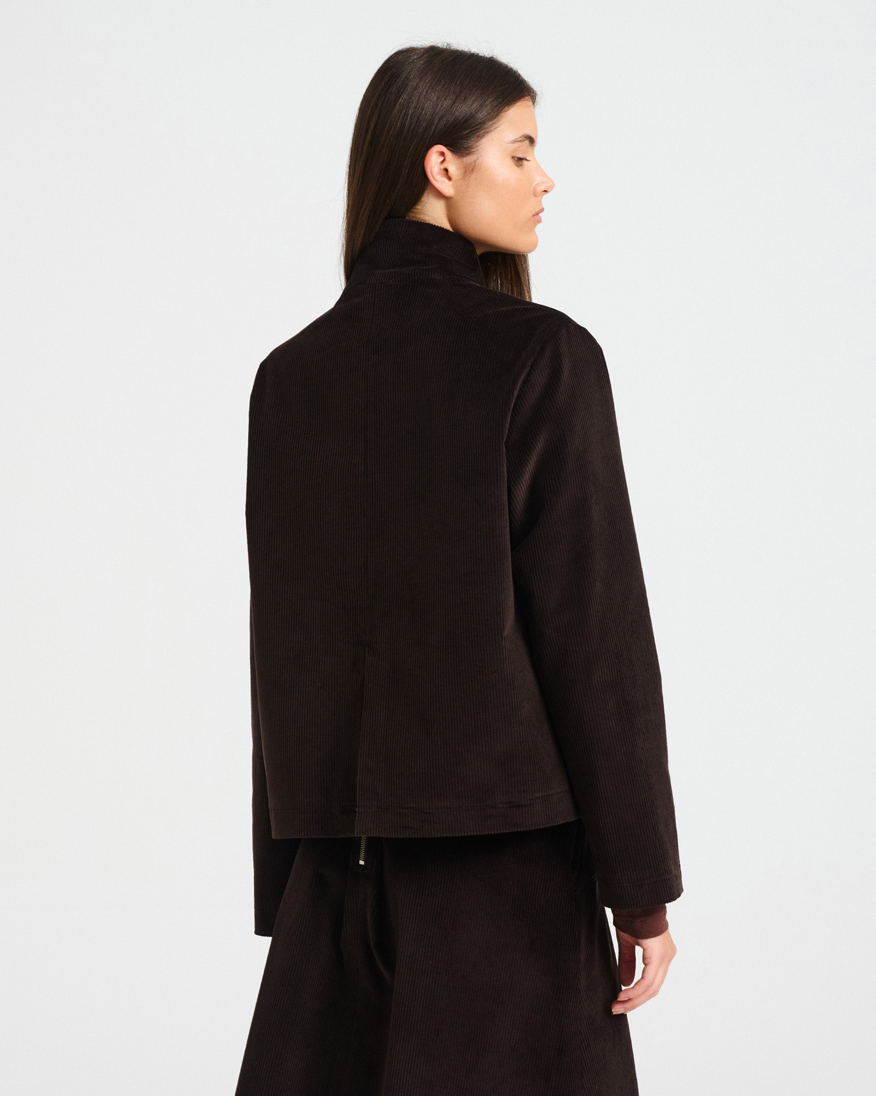 Cropped Corduroy Jacket - 001372743 - image 5