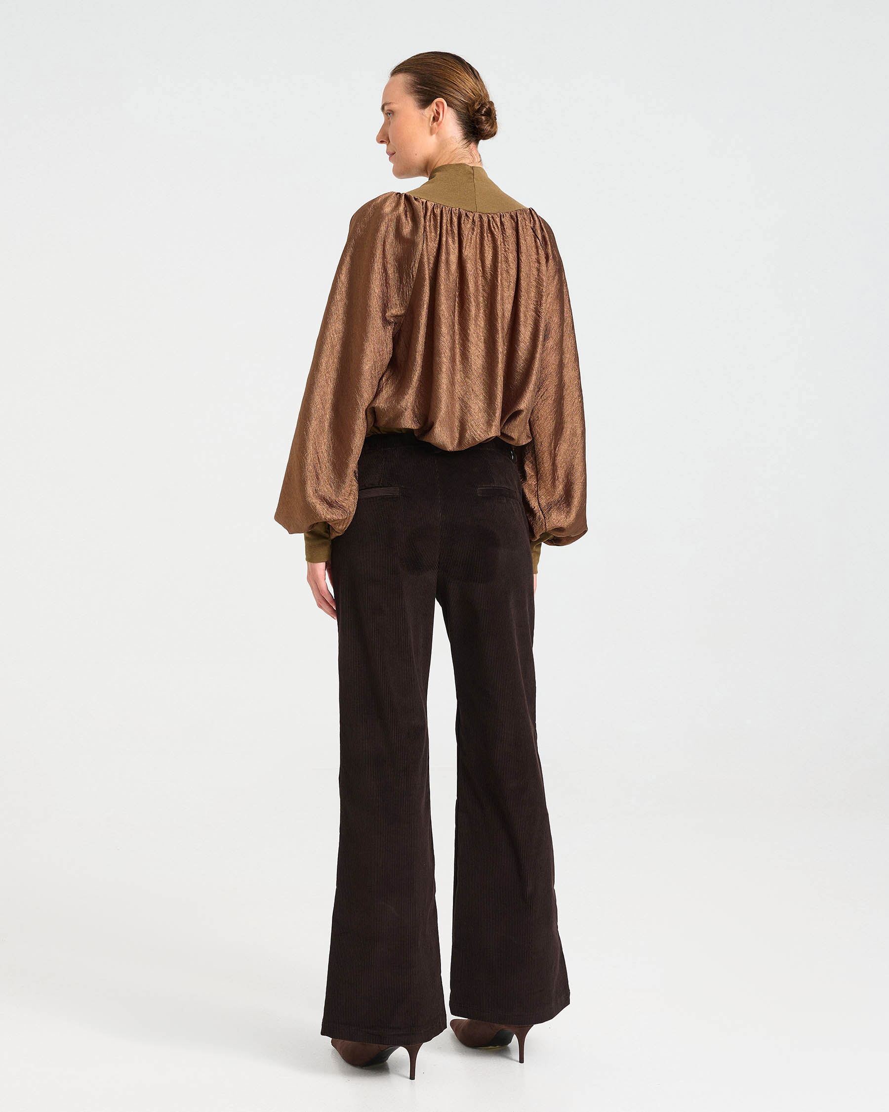 Flared Corduroy Pants - 001373098 - image 4