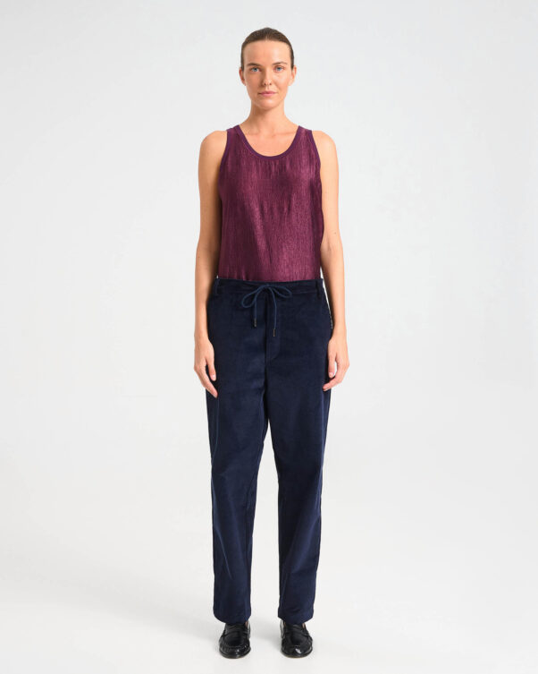 Baggy Corduroy Drawstring Pants - 001373099 - image 1