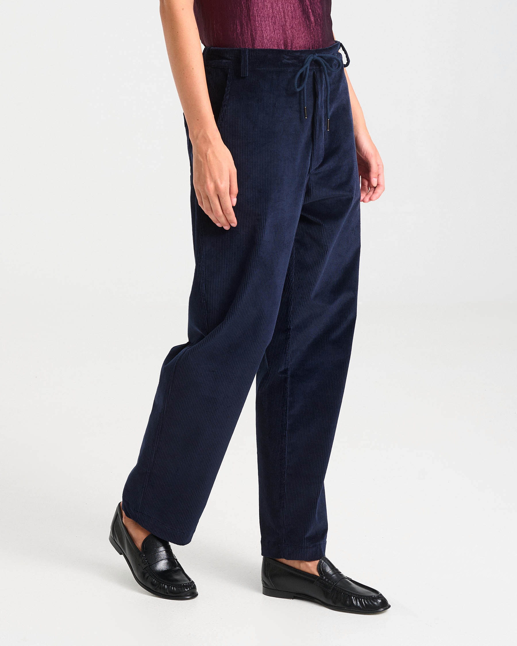 Baggy Corduroy Drawstring Pants - 001373099 - image 3