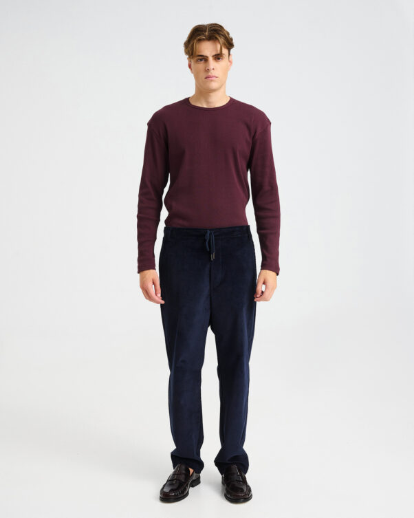 Baggy Corduroy Drawstring Pants - 001373099m - image 1