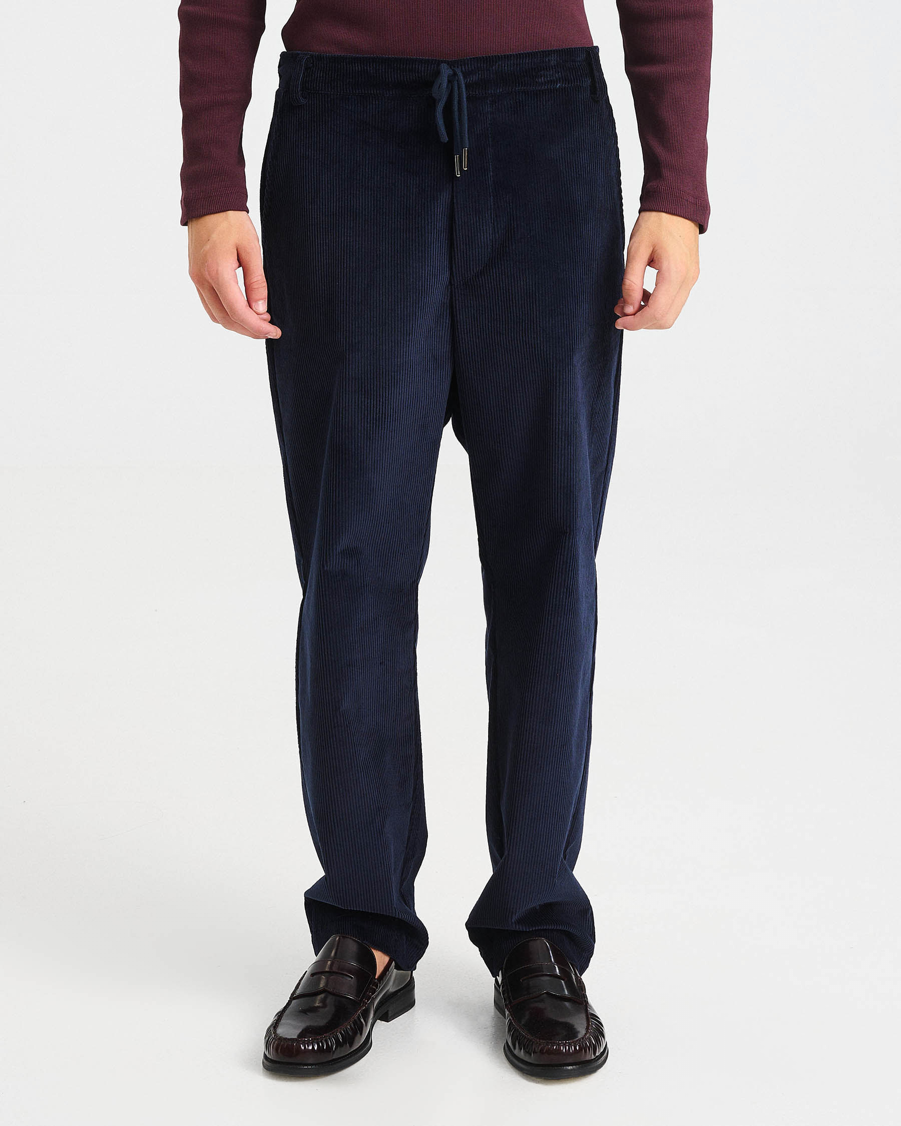 Baggy Corduroy Drawstring Pants - 001373099m - image 2
