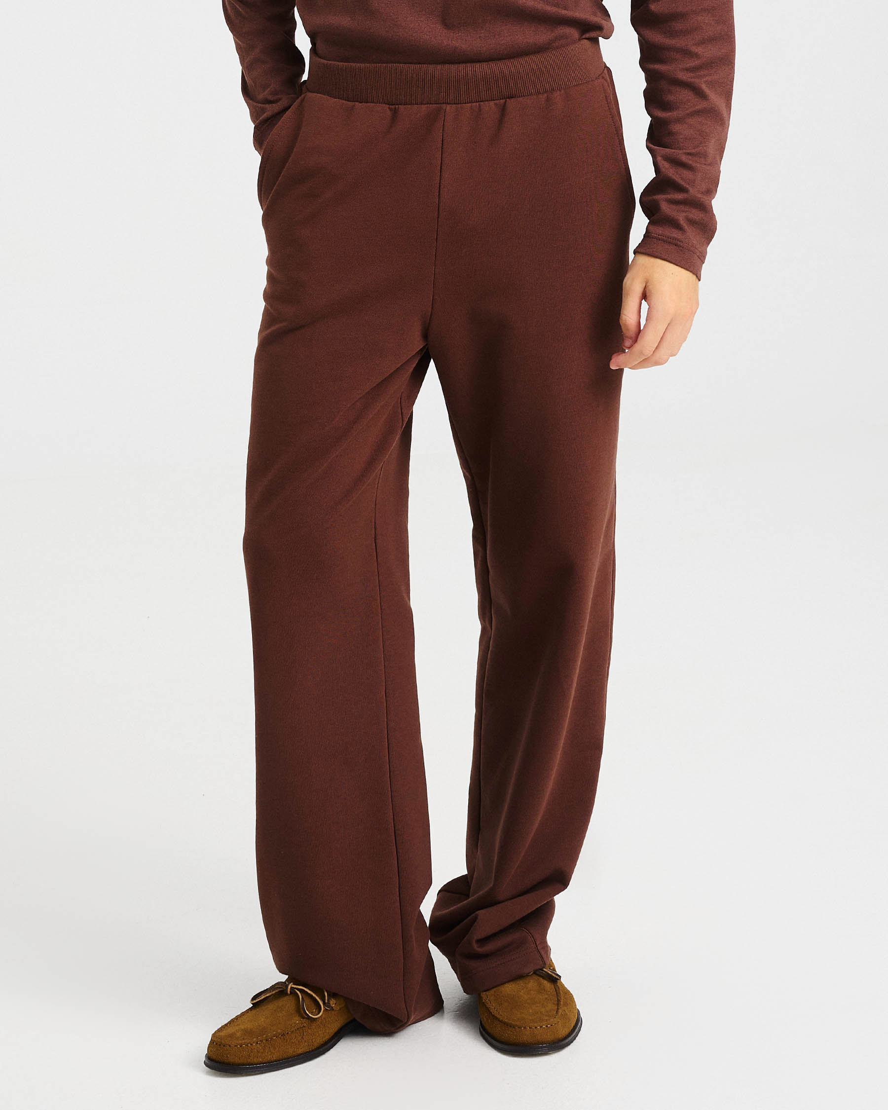 Wide-Leg Cotton French Terry Pants - 001423133m - image 6