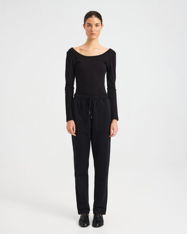 Cotton French Terry Drawstring Pants - 001423740 - image 1