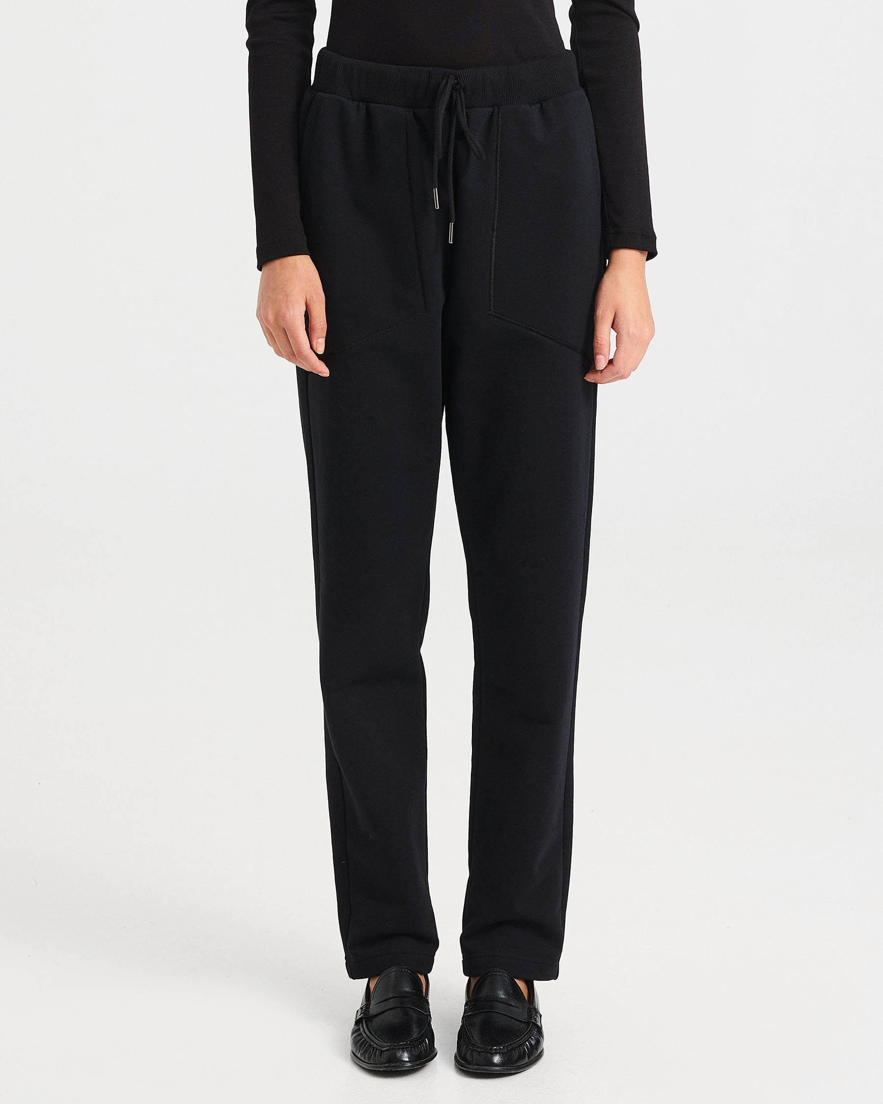 Cotton French Terry Drawstring Pants - 001423740 - image 2