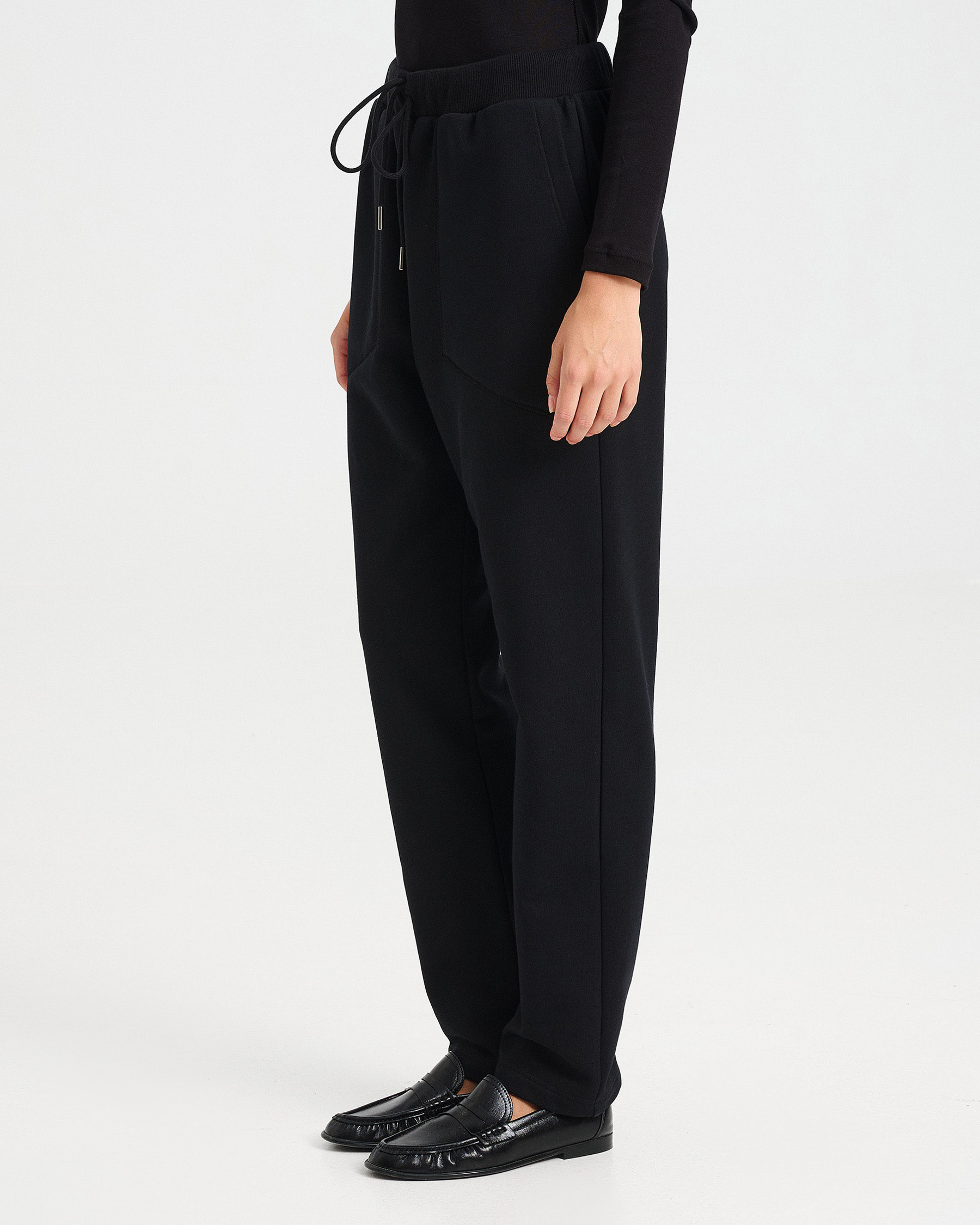 Cotton French Terry Drawstring Pants - 001423740 - image 3