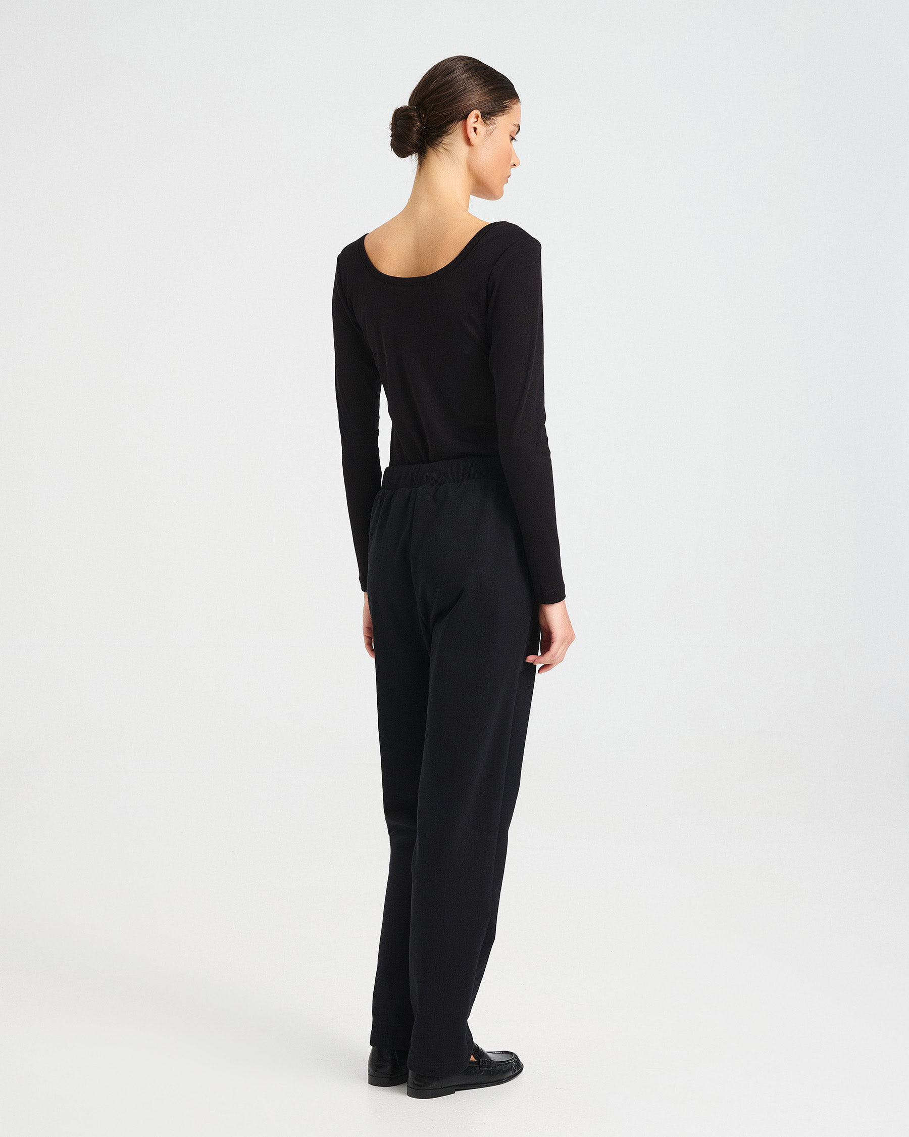 Cotton French Terry Drawstring Pants - 001423740 - image 4