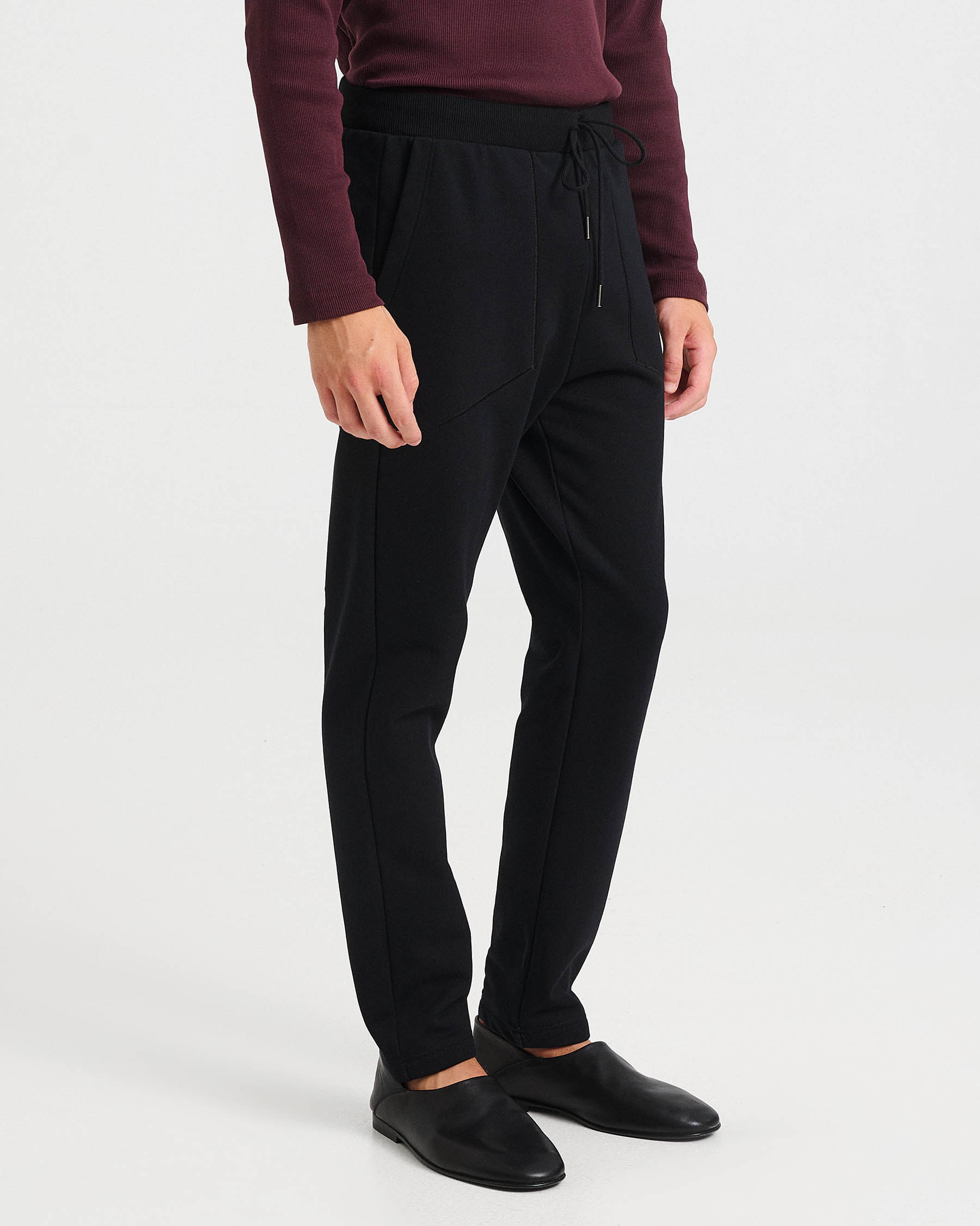 Cotton French Terry Drawstring Pants - 001423740m - image 5