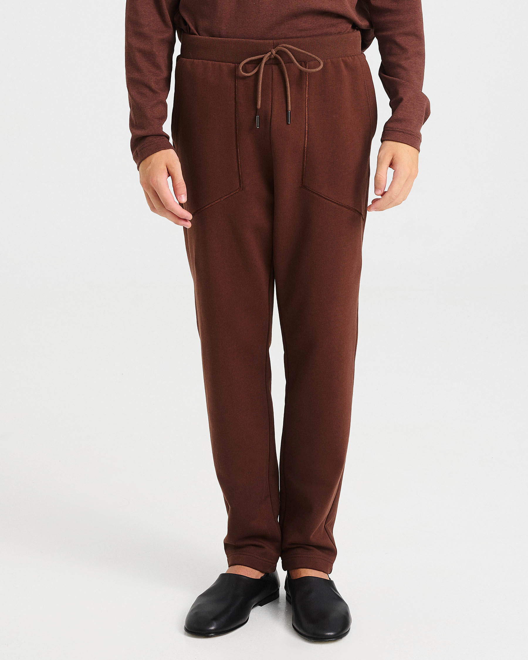 Cotton French Terry Drawstring Pants - 001423740m - image 6
