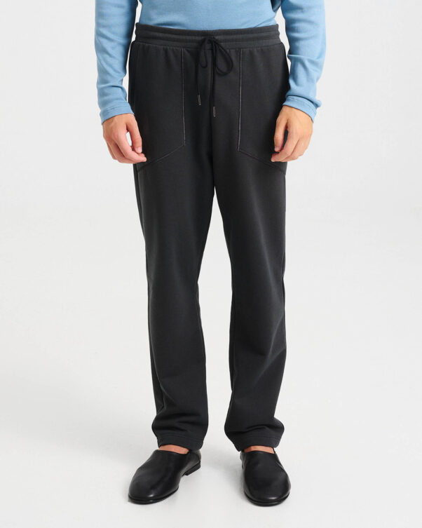 Cotton French Terry Drawstring Pants - 001423740m - image 2