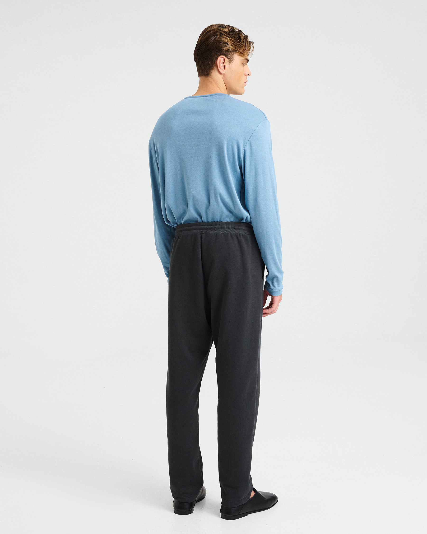 Cotton French Terry Drawstring Pants - 001423740m - image 4