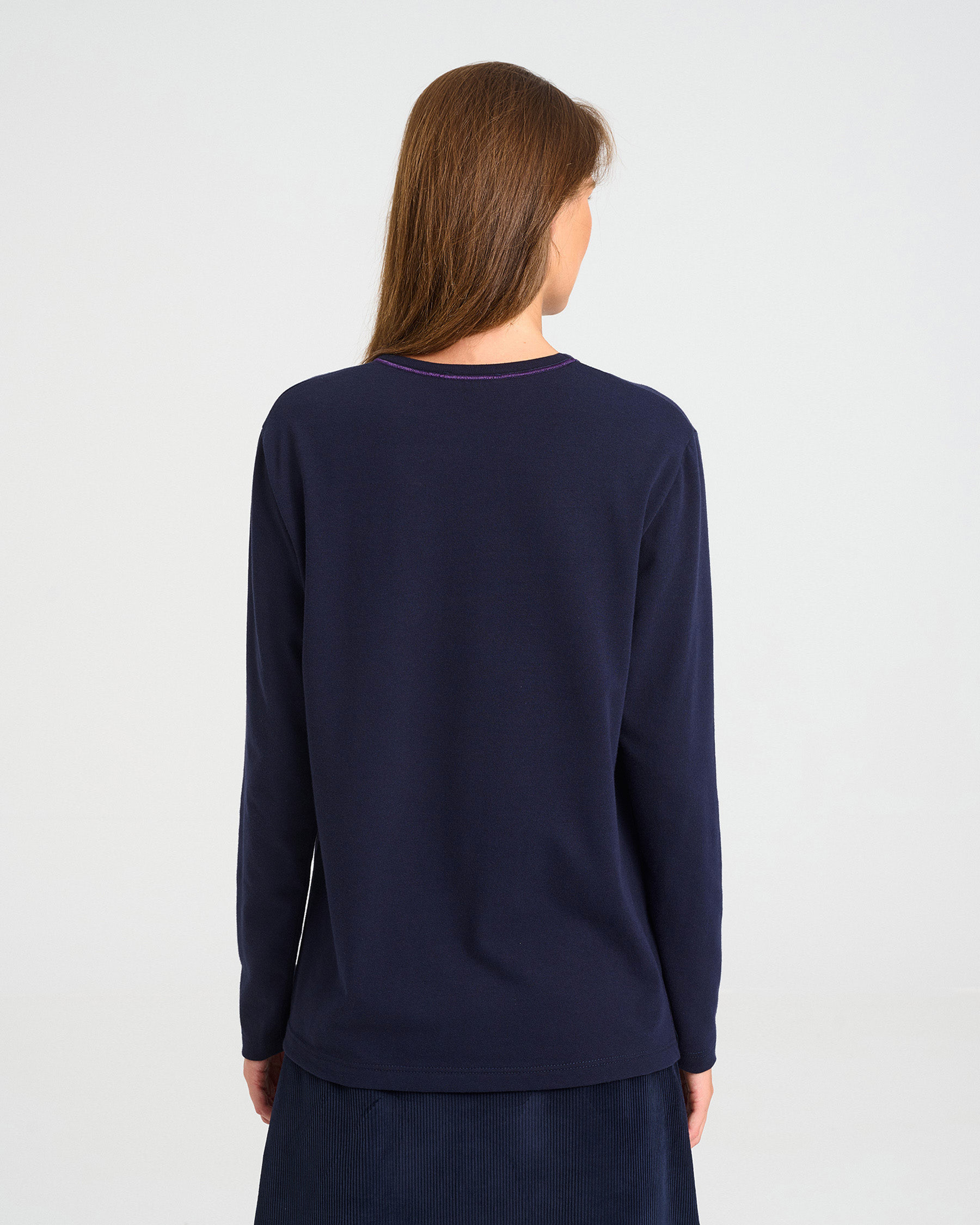 Long-Sleeved Bio Cotton Top - 001581043 - image 4