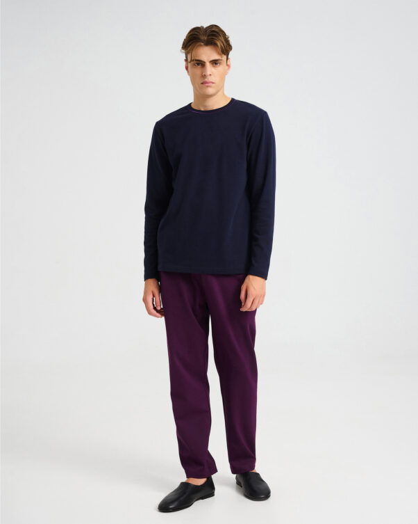 Long-Sleeved Bio Cotton Top - 001581043m - image 1