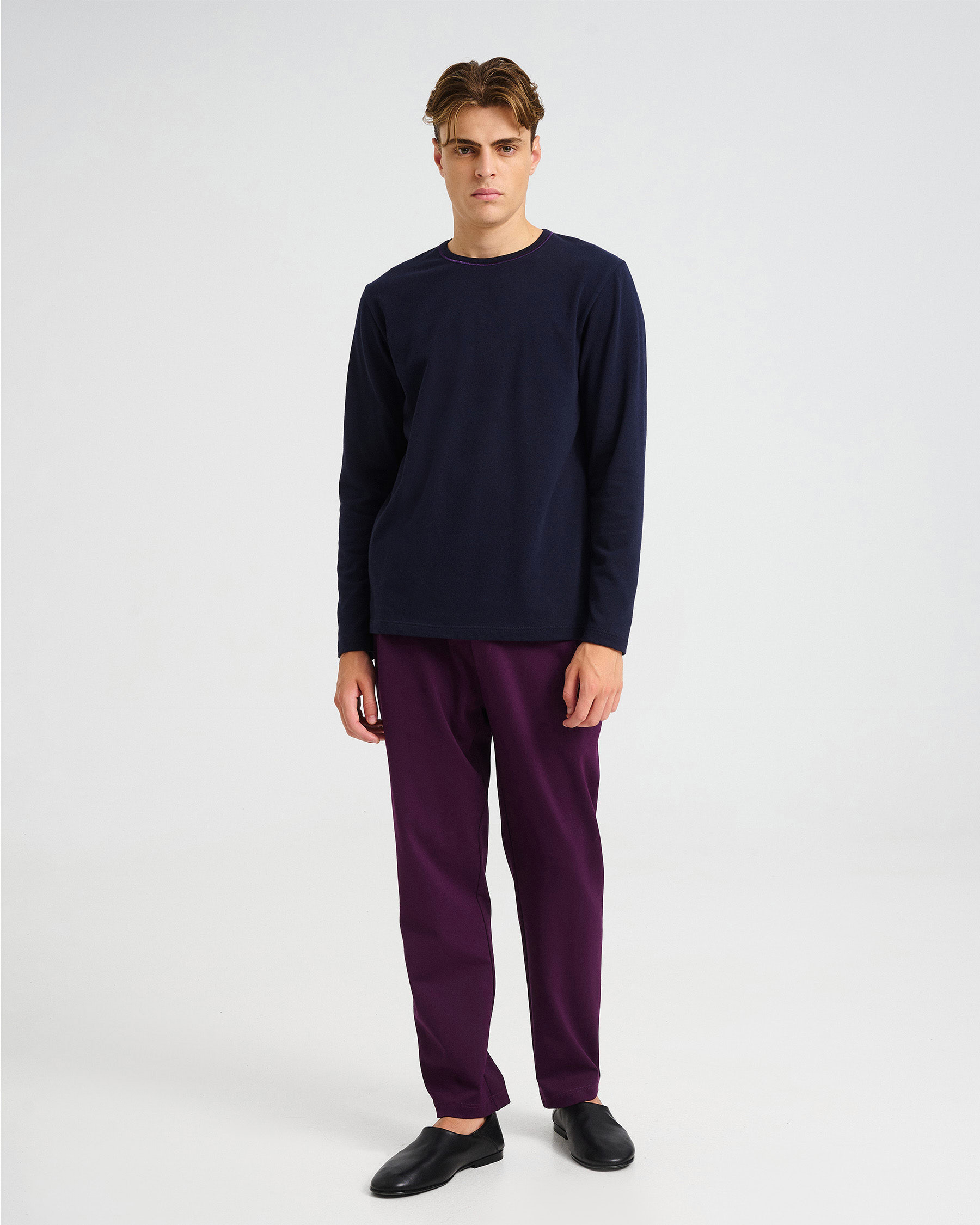 Long-Sleeved Bio Cotton Top - 001581043m - image 1