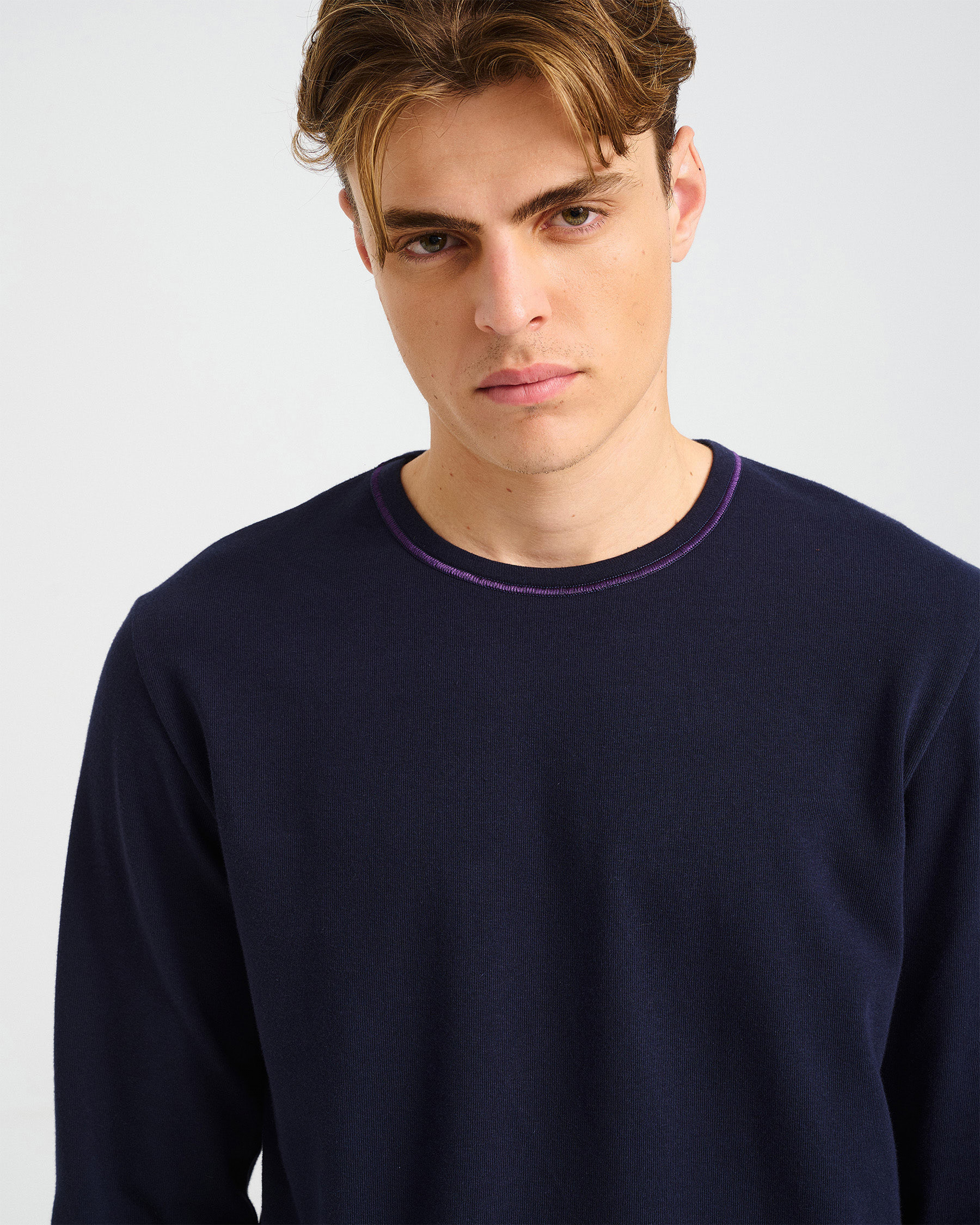 Long-Sleeved Bio Cotton Top - 001581043m - image 5