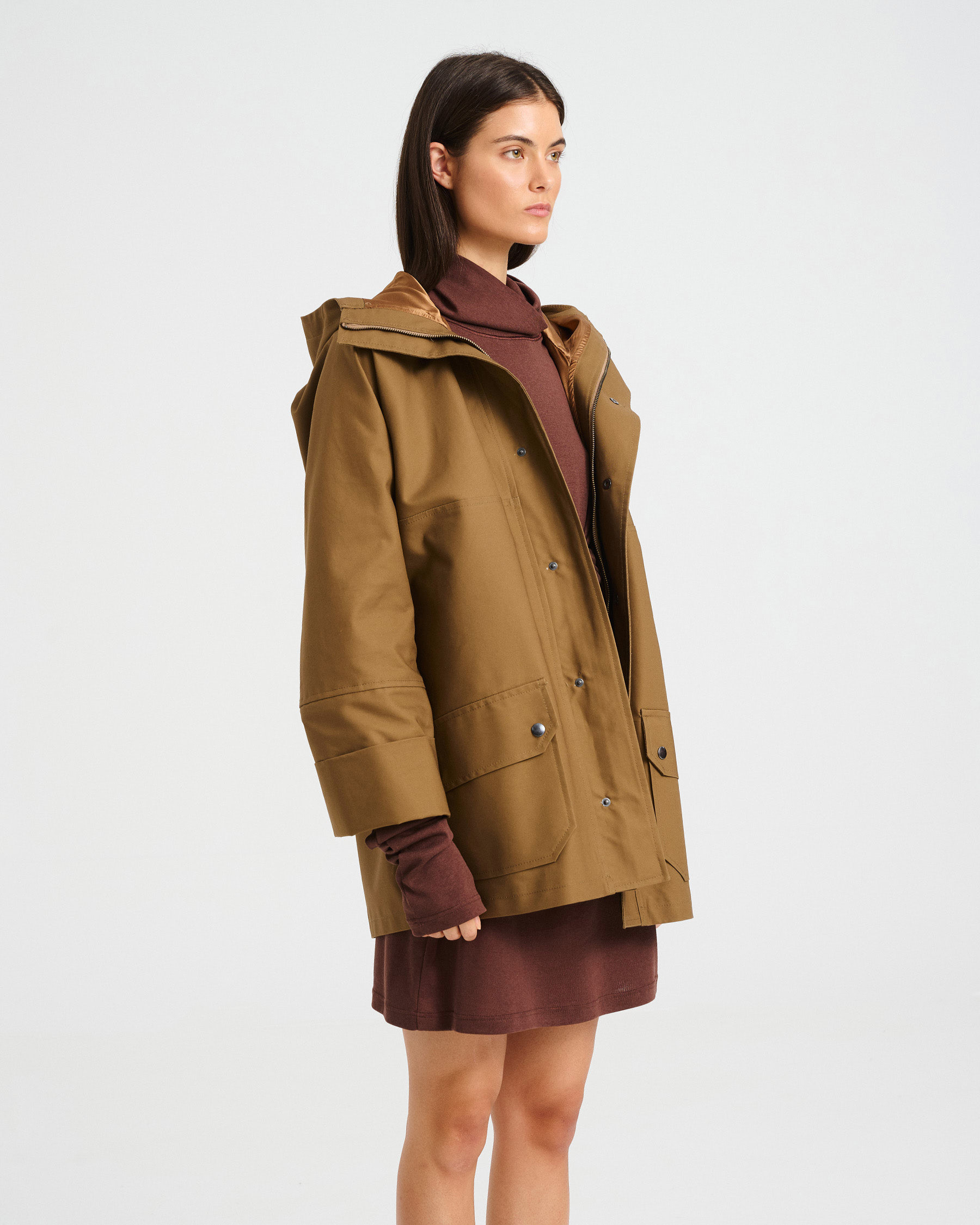 Windproof Cotton Hooded Jacket - 001692118 - image 3