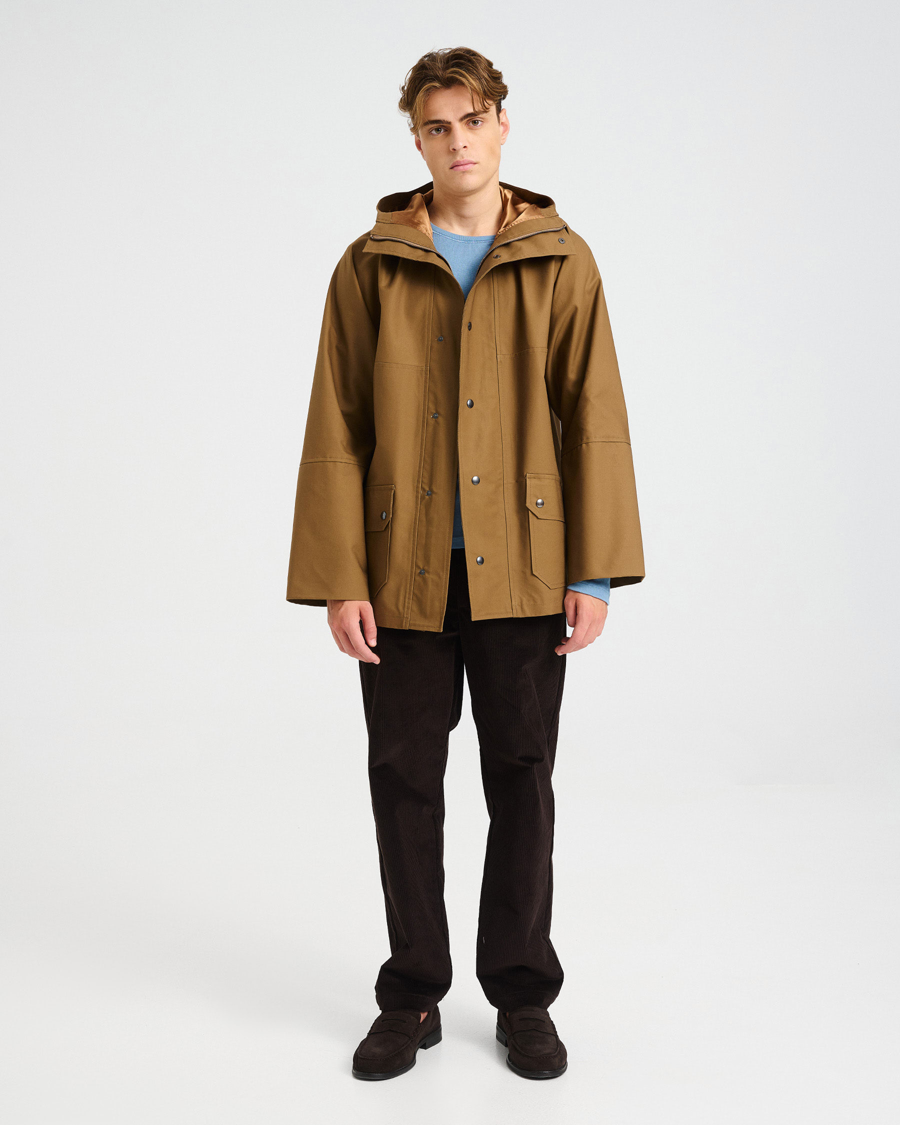 Windproof Cotton Hooded Jacket - 001692118m - image 1