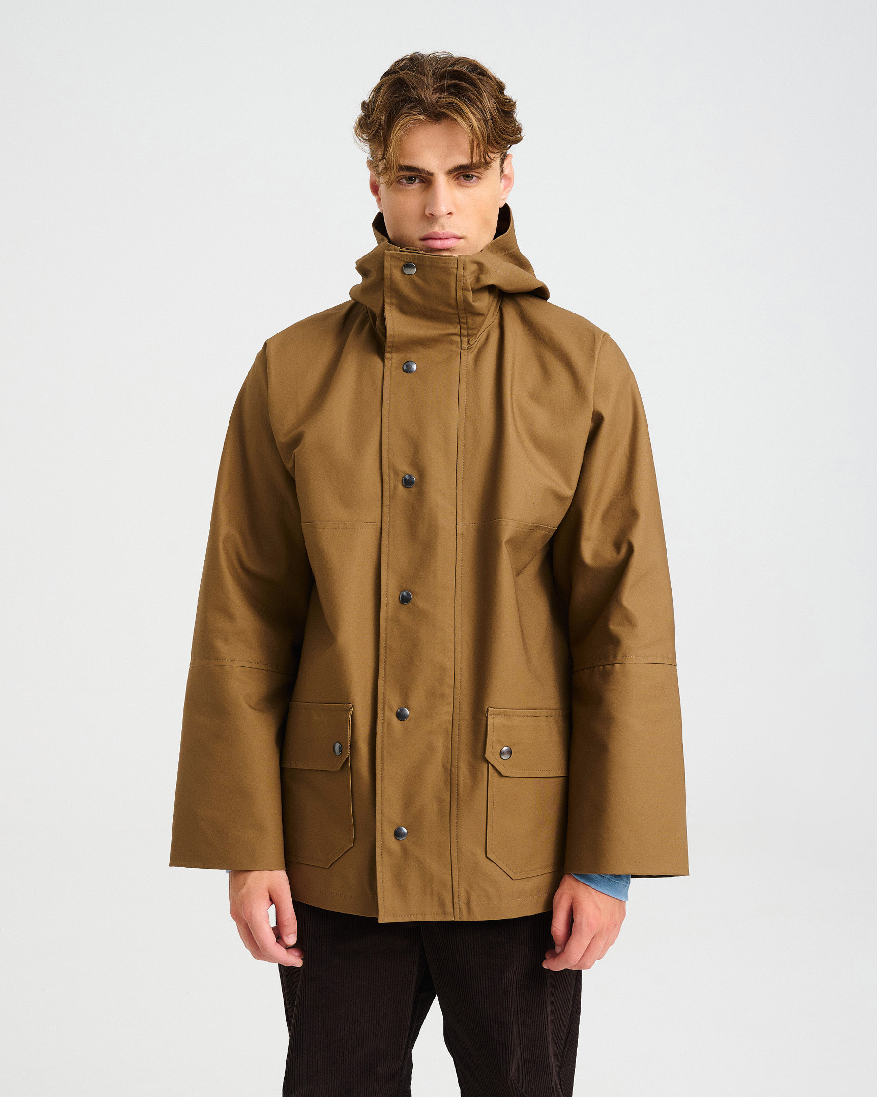 Windproof Cotton Hooded Jacket - 001692118m - image 2