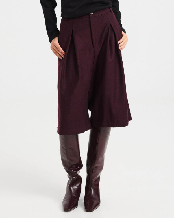 Wool-Cotton Blend Jupe-Culottes - 002413061 - image 2