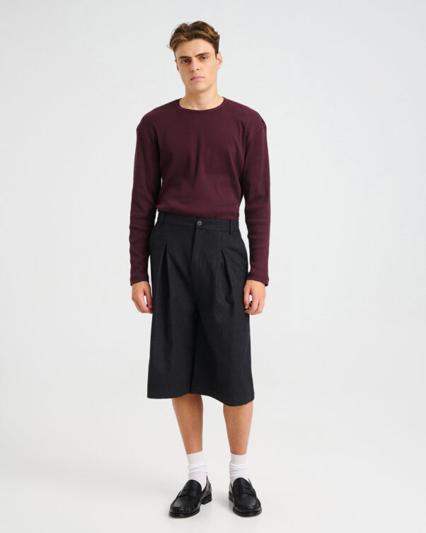 Wool-Cotton Blend Jupe-Culottes - 002413061m - image 1