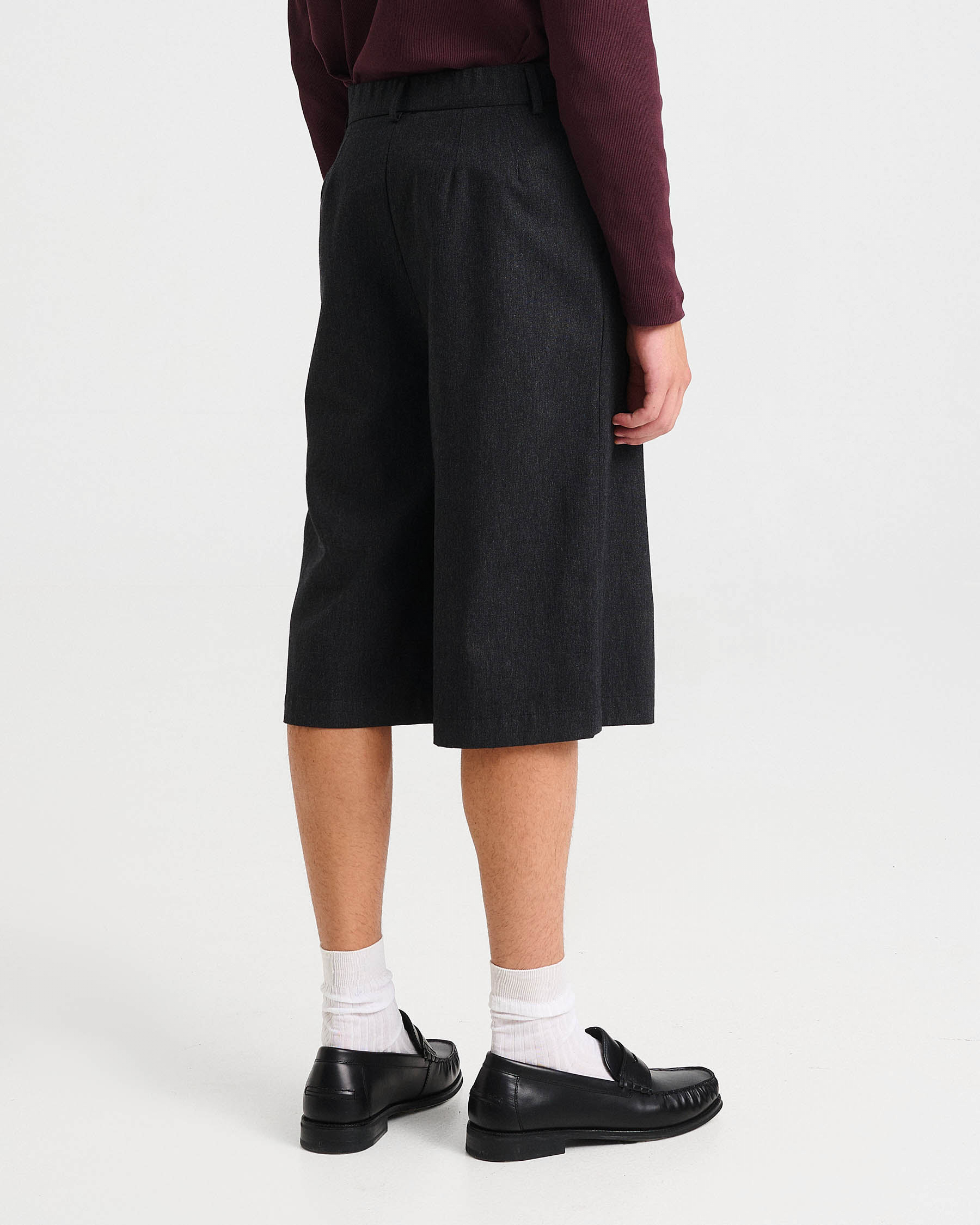 Wool-Cotton Blend Jupe-Culottes - 002413061m - image 4