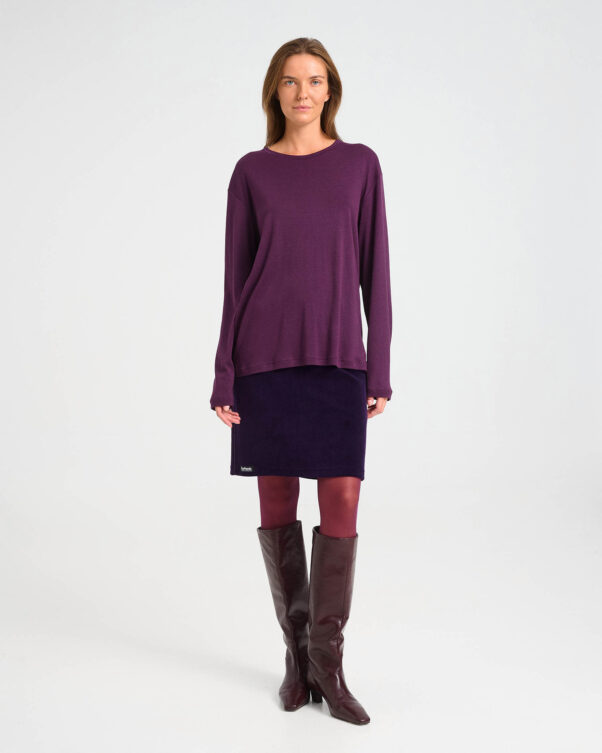 Long-Sleeved Bamboo and Cotton Top - 004051043 - image 1