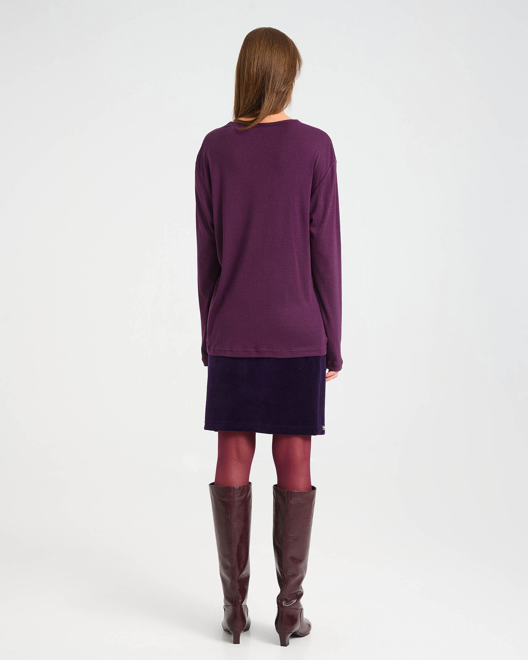 Long-Sleeved Bamboo and Cotton Top - 004051043 - image 4