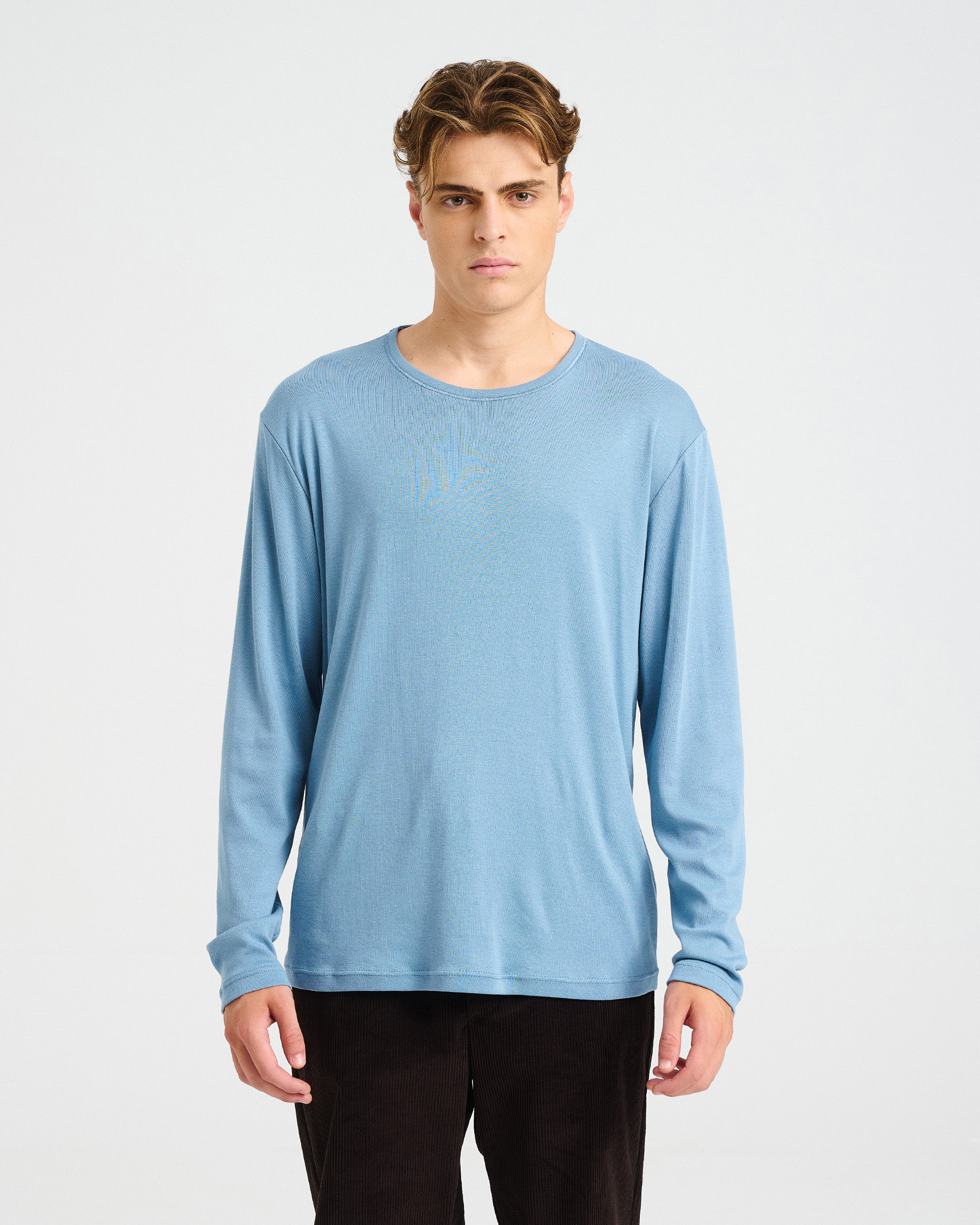 Long-Sleeved Bamboo and Cotton Top - 004051043m - image 2