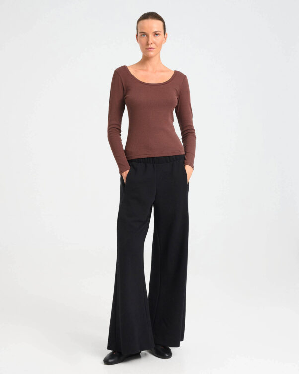 Ballet Neckline Bamboo and Cotton Top - 004051260 - image 1