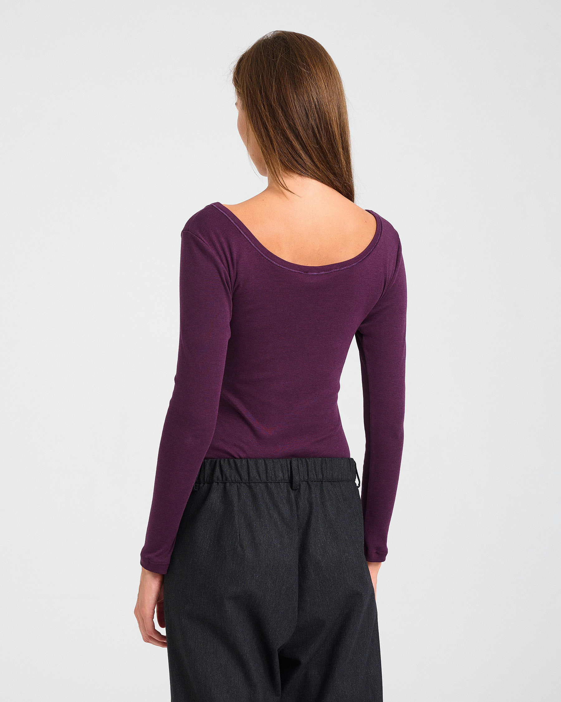 Ballet Neckline Bamboo and Cotton Top - 004051260 - image 5