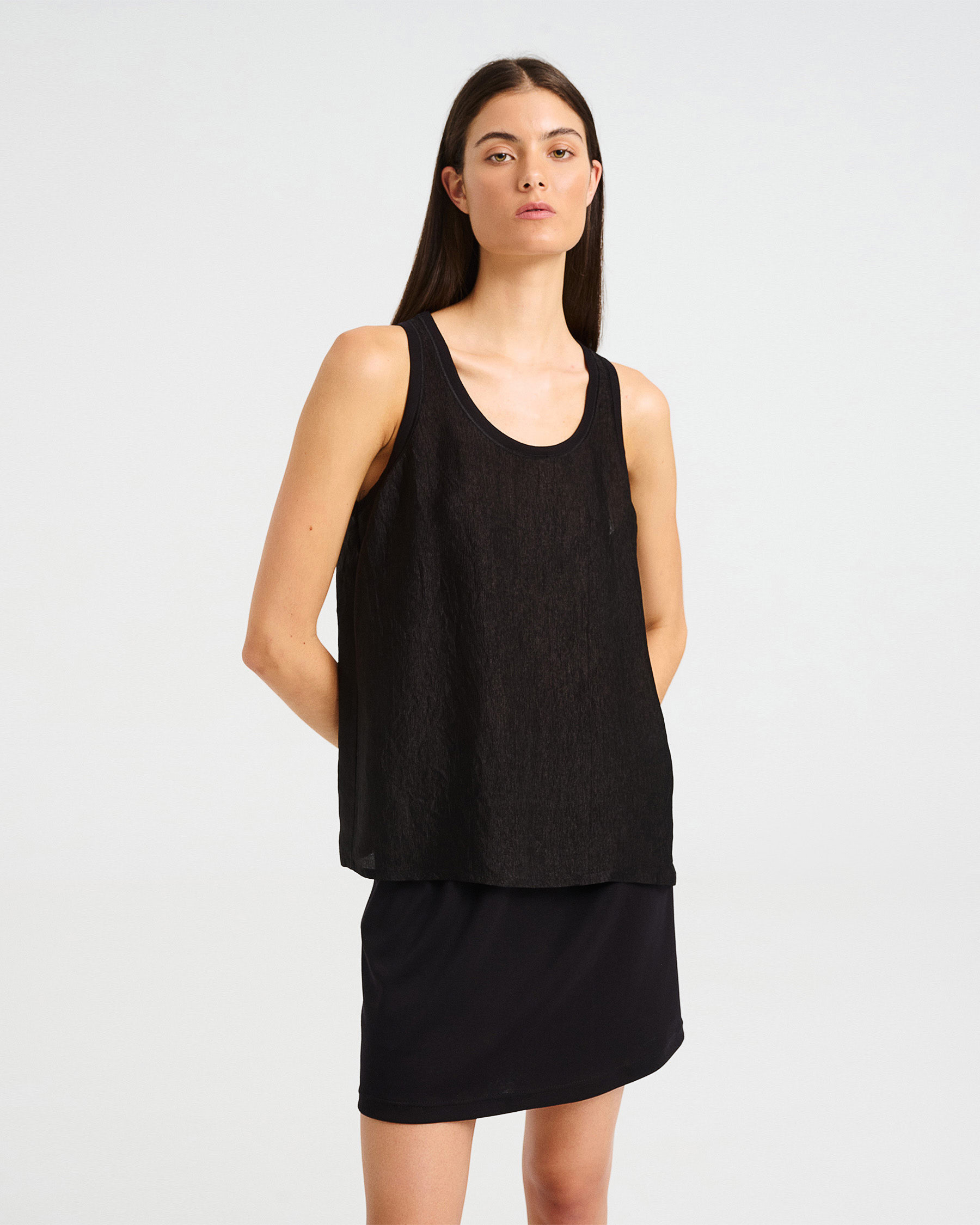 Bamboo and Cotton Mini Skirt - 004054078 - image 6