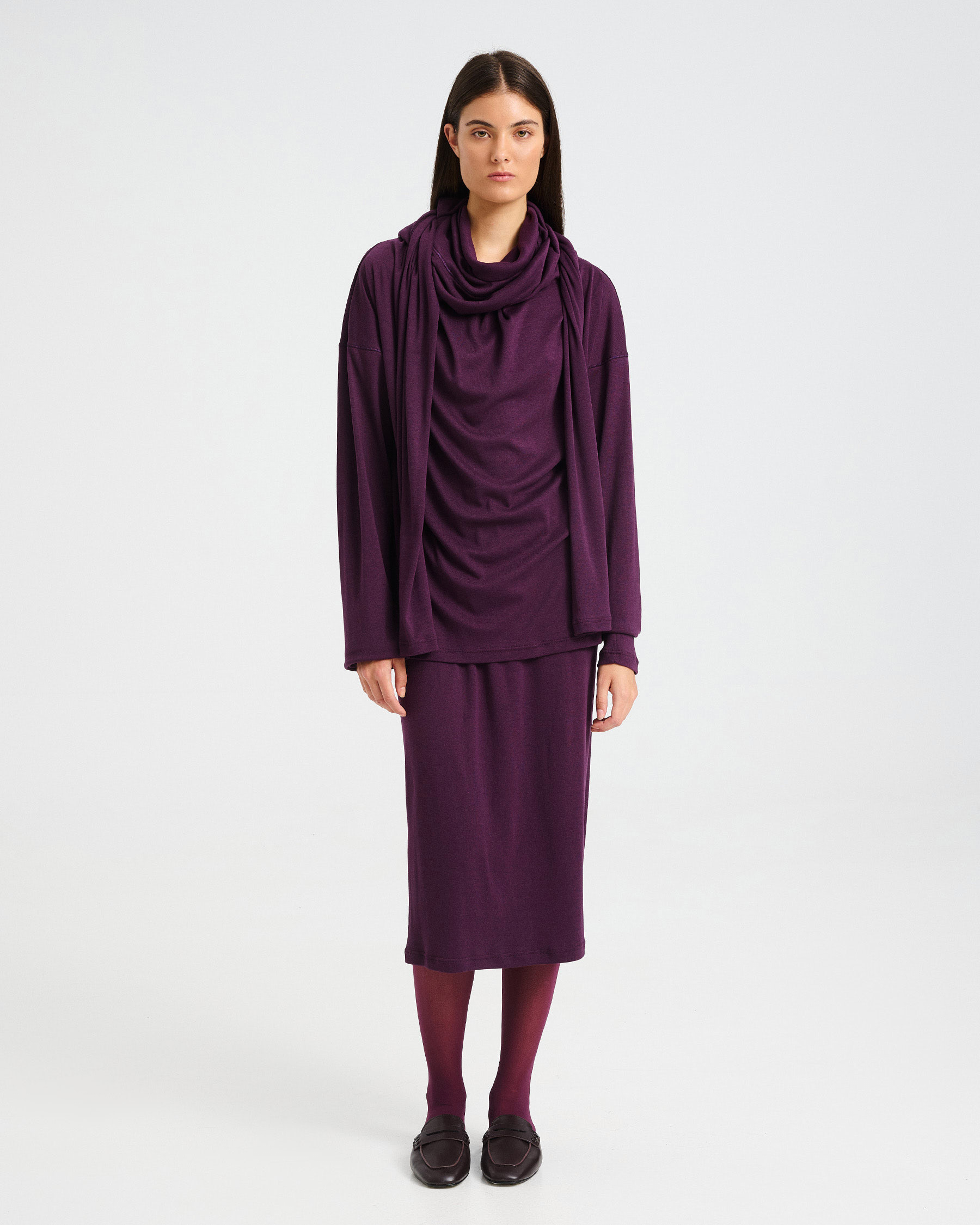 Polymorphic Bamboo and Cotton Dress-Top - 004055206 - image 8