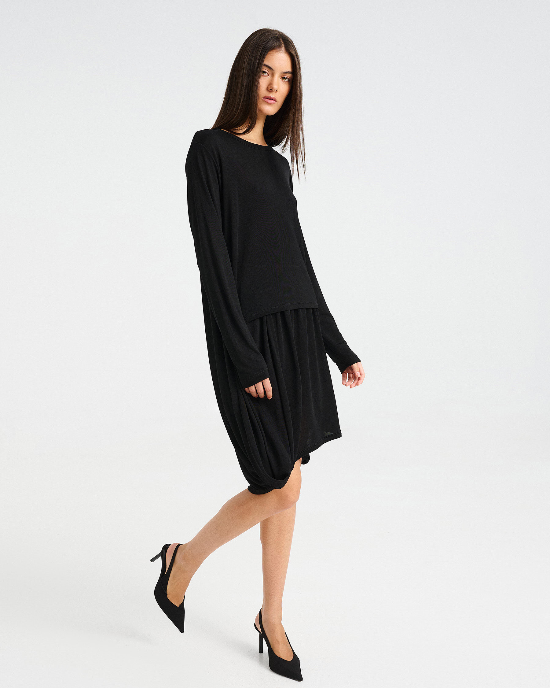 Viscose Mini Dress - 006505526 - image 6