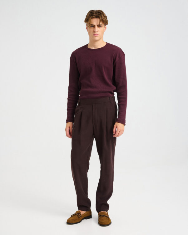 Pleated Viscose Trousers - 006693021m - image 1