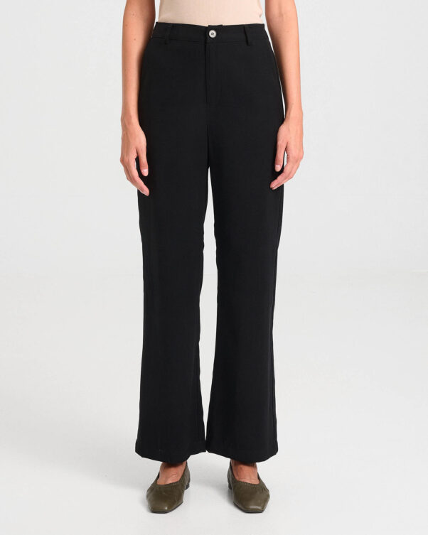 Wide-Leg Viscose Trousers - 006693089 - image 2