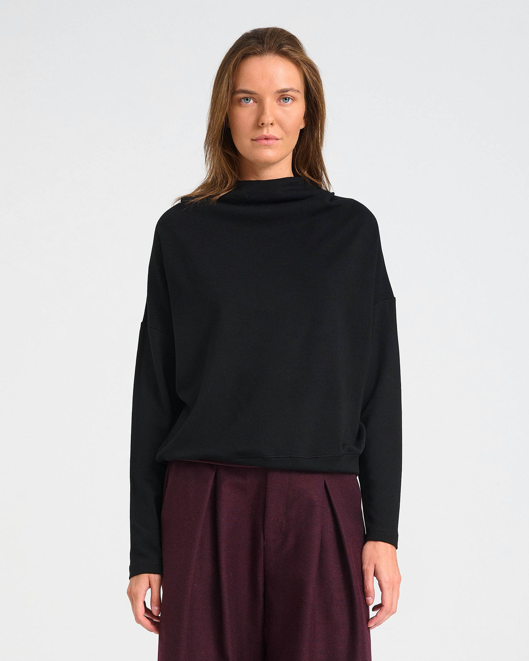 Punto di Roma Top with Draped High Neck - 006731756 - image 5